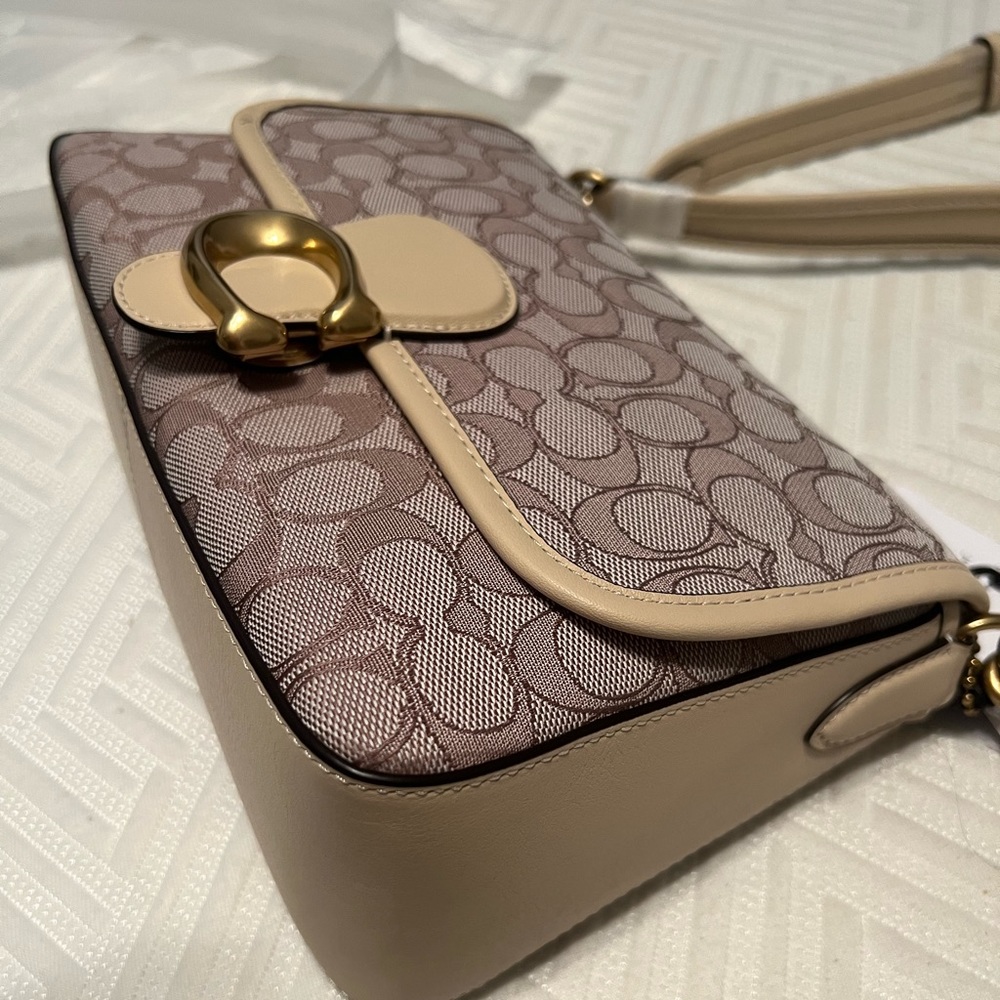 NWT Soft Tabby Shoulder Bag In Signature Jacquard